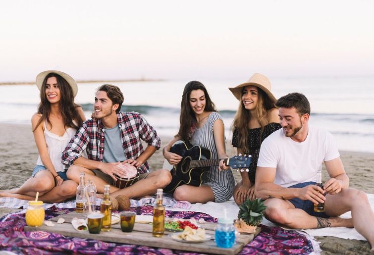 Beach Bonfire Party